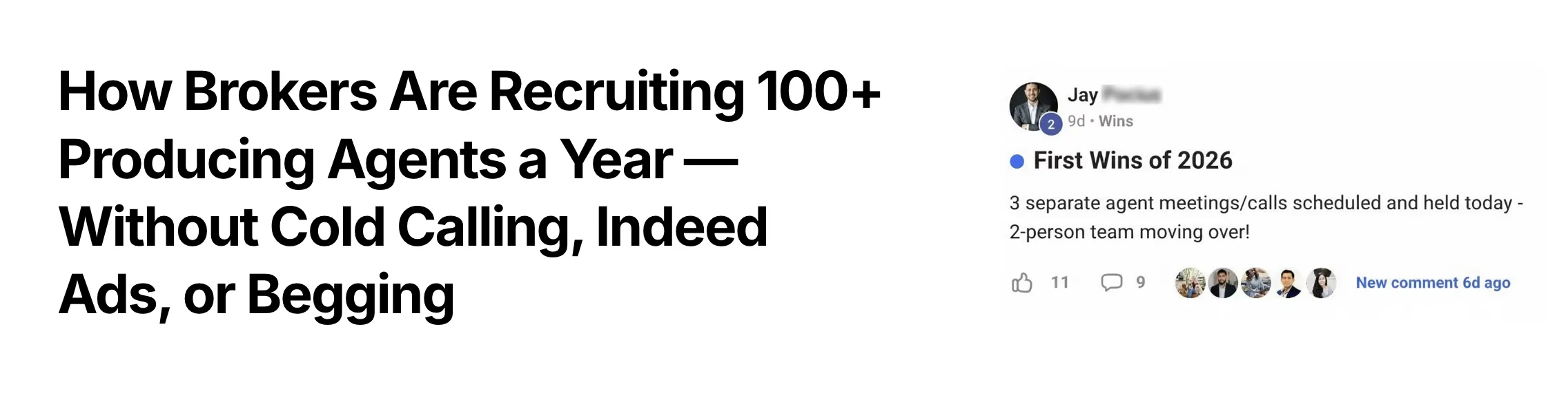 Recruiting 100+ Producing Real Estate Agents a Year